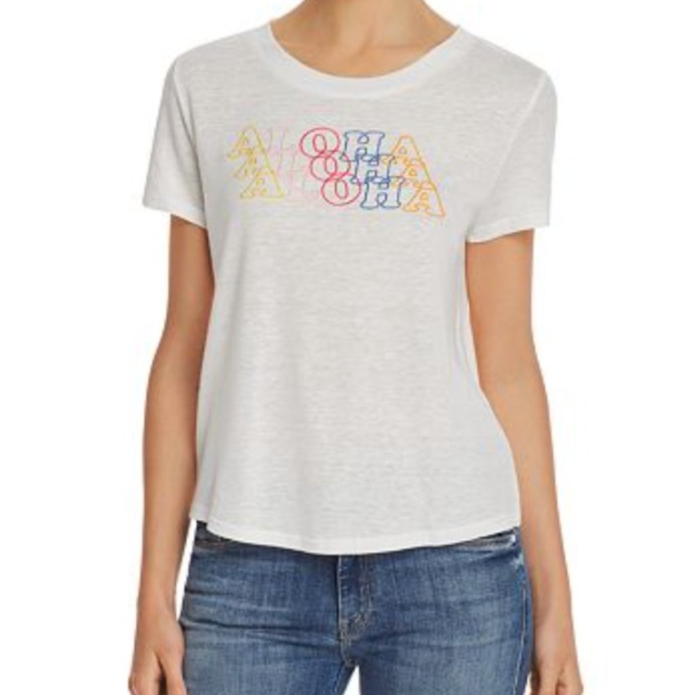 Honey Punch Aloha Embroidered Tee - Bloomingdales